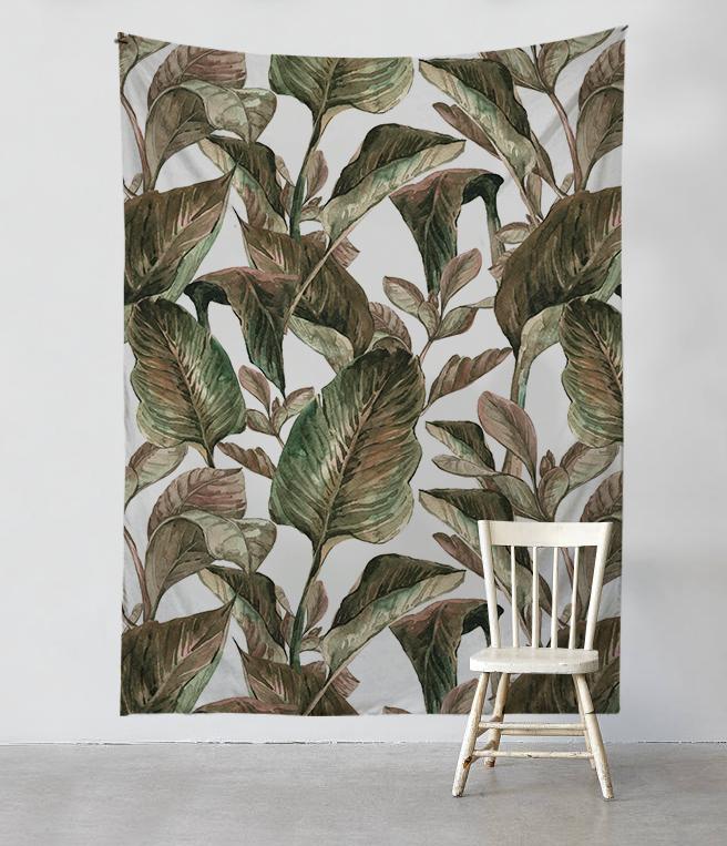 Vintage leaves - Tapestries - PinkPalmDecor.com