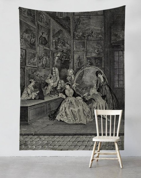 Vintage drawing - Tapestries - PinkPalmDecor.com